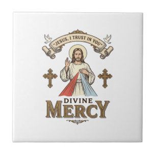 Azulejo Divina Misericordia Jesús Grabado Antiguo Camiseta