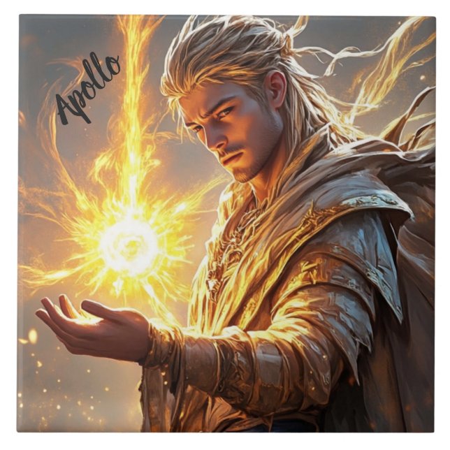 Azulejo Divino Apolo Dios del Sol y Altar de la Luz (Frente)