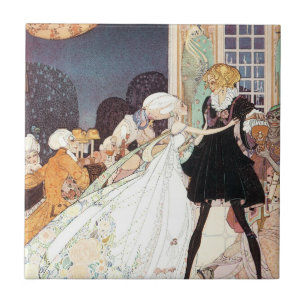 Azulejo Doce Princesas Bailarinas Vintage por Kay Nielsen