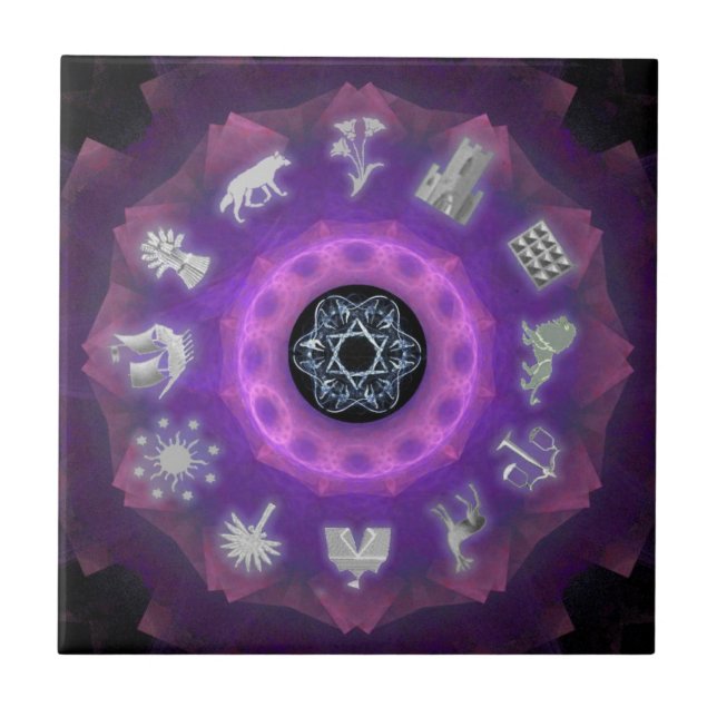 Azulejo Doce tribus (Frente)