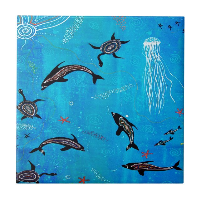 Azulejo Dolphin Dreaming (Frente)