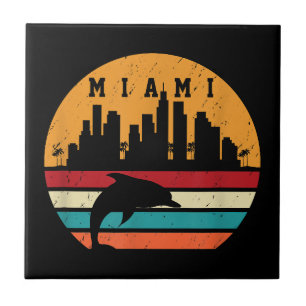 Azulejo Dolphin Silhouette Souvenir Dolphin Dolhouette de 