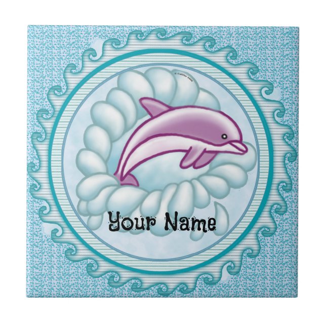 Azulejo Dolphin Splash (Frente)