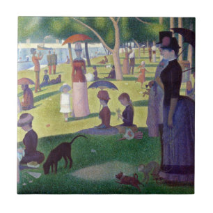 Azulejo Domingo por la tarde en La Grande Jatte por Seurat