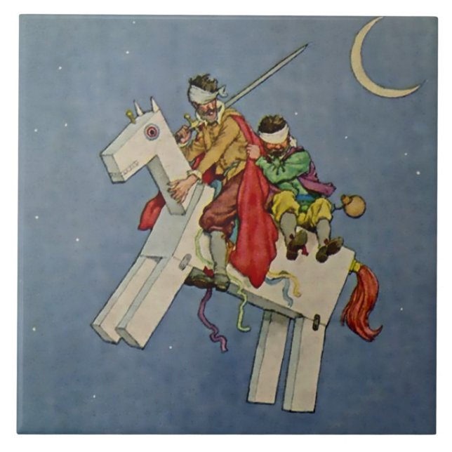 Azulejo “Don Quijote” por W Heath Robinson (Frente)