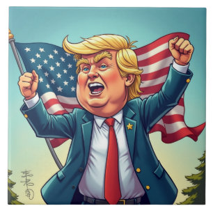 Azulejo Donald Trump
