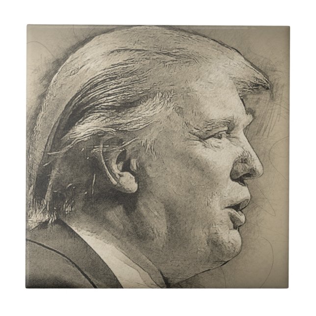 Azulejo Donald Trump (Frente)