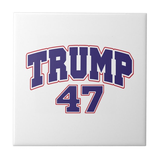 Azulejo Donald Trump 47 (Frente)