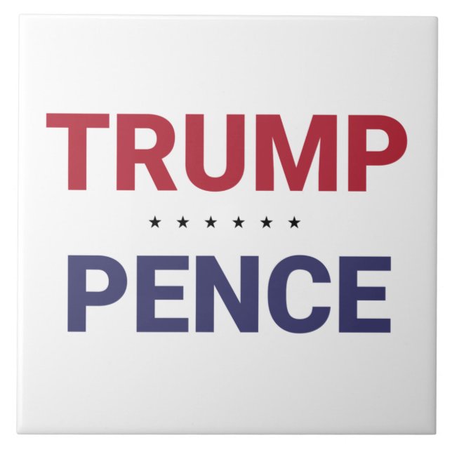 Azulejo Donald Trump y Mike Pence (elecciones de 2020 en E (Frente)