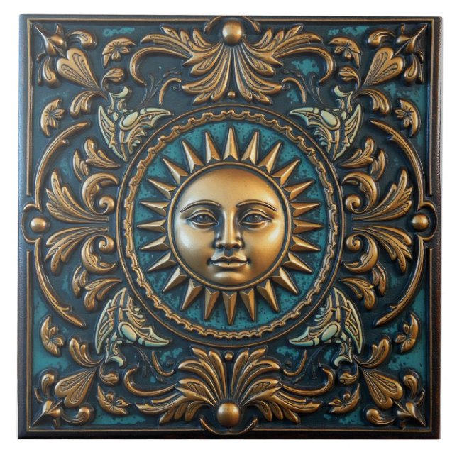 Azulejo Donde habita el Sol (Frente)