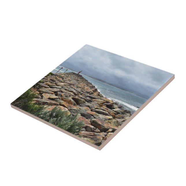 Azulejo Donde las rocas se encuentran con el mar - Punto d (Lado)