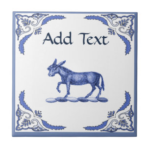 Azulejo Donkey Tile, holandés look, personalice