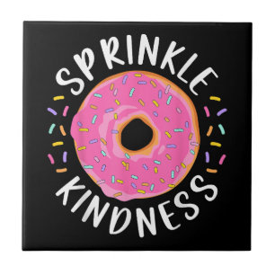 Azulejo Donut Sprinkle Kindness Chicas graciosas