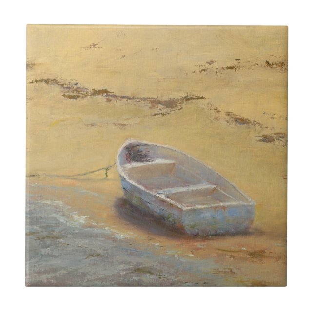 Azulejo Dormitorio de verano - Barco en la costa (Frente)
