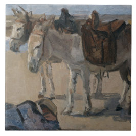 Azulejo Dos burros (de Isaac Israels)
