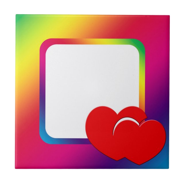 Azulejo Dos corazones (Frente)