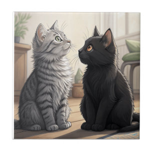 Azulejo Dos gatos