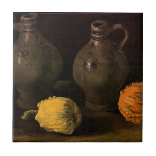 Azulejo Dos jarras y dos calabazas por Vincent van Gogh