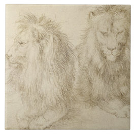 Azulejo Dos Leones (Animales Silvestres) (Albrecht Durer)