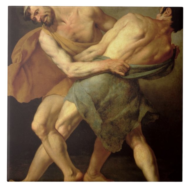 Azulejo Dos luchadores (Frente)