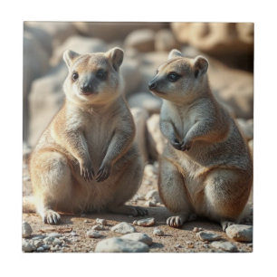 Azulejo Dos Quokkas de Rottnest IsLand Aussie 