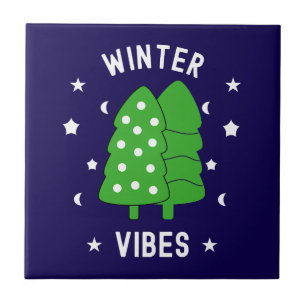 Azulejo Dos vibraciones de invierno de árboles