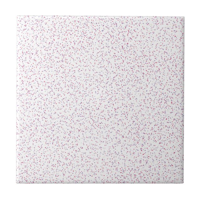 Azulejo Dosis rosadas y moradas de Berry Sweet Speckled (Frente)