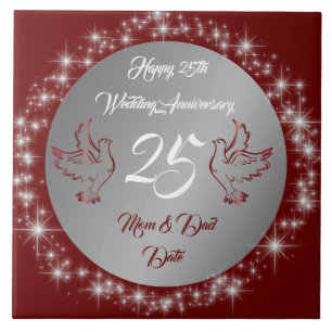 Azulejo Dove Customize Happy Silver 25º Aniversario