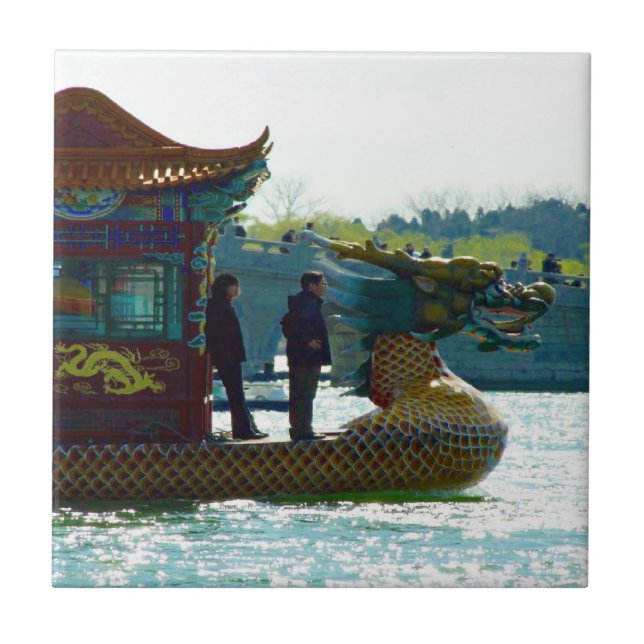 Azulejo Dragon Bot China (Frente)