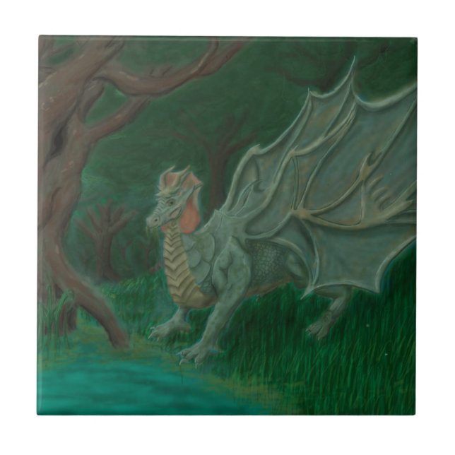 Azulejo Dragón de pantano (Frente)