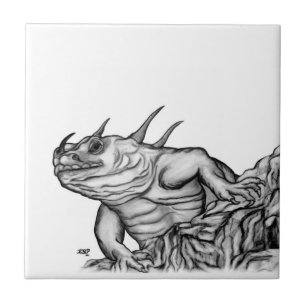 Azulejo Dragón en la roca