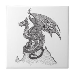 Azulejo Dragón estoico