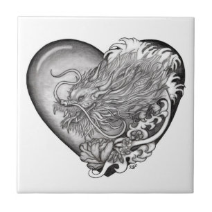 Azulejo Dragon Heart