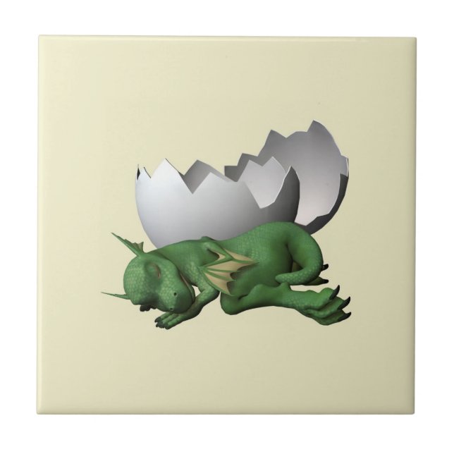 Azulejo Dragón recién nacido (Frente)