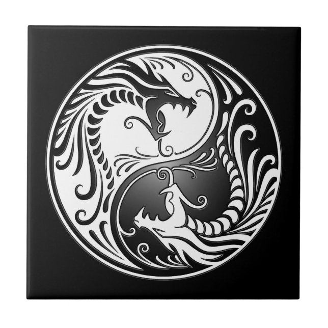Azulejo Dragones de Yin Yang (Frente)