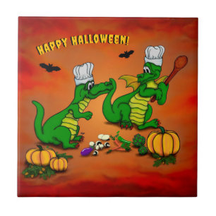 Azulejo Dragones - ¡Feliz Halloween! Hoy cocinaré