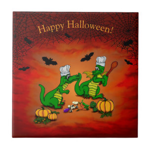 Azulejo Dragones - ¡Feliz Halloween! Hoy cocinaré
