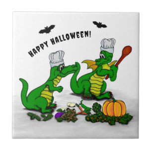 Azulejo Dragones - ¡Feliz Halloween! Hoy cocinaré