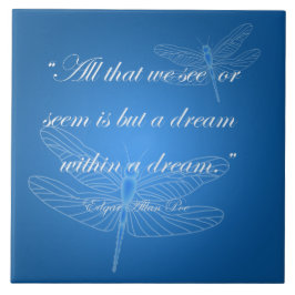 Azulejo Dragonflies Dream Dragonfly Cita 20" Tile