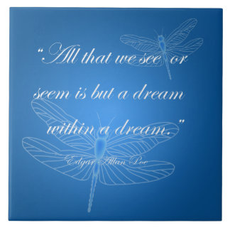 Azulejo Dragonflies Dream Dragonfly Cita 20" Tile