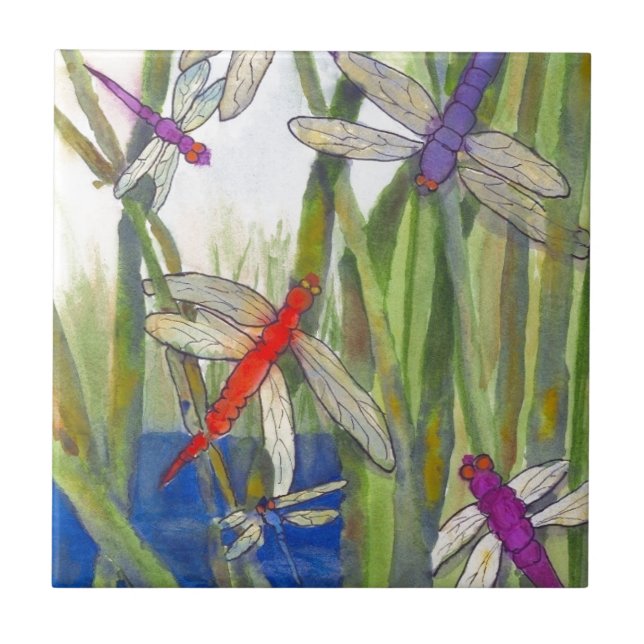 Azulejo Dragonflies Summer (Frente)