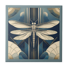 Azulejo Dragonfly Art Deco