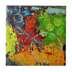 Azulejo Dragonfly Ceramic Tile
