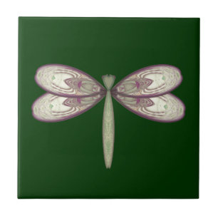 Azulejo Dragonfly Rosy Nouveau