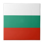Azulejo Drapeau Bulgarie tricolore<br><div class="desc">Drapeau de la Bulgarie: " Съединението прави силата " → L'union fait la force !
Il se compose de trois bandes horizontales: blanc,  vert et rouge. Le blanc symbolise la paix,  le vert la fertilité des terres bulgares et le rouge le courage du peuple.</div>