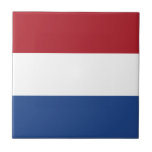 Azulejo Drapeau Pays-Bas tricolore<br><div class="desc">Drapeau du Pays-Bas: "Je maintiendrai". 
Il est composé de trois bandes horizontales : rouge,  blanc et bleu.</div>