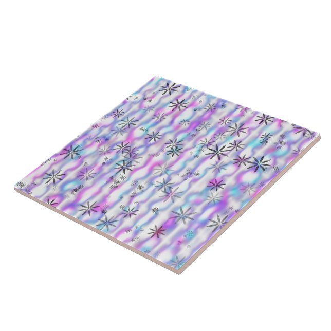 Azulejo Dreamy Starburst Waves Pattern (Lado)