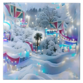Azulejo Dreamy Winter Wonderland Lights