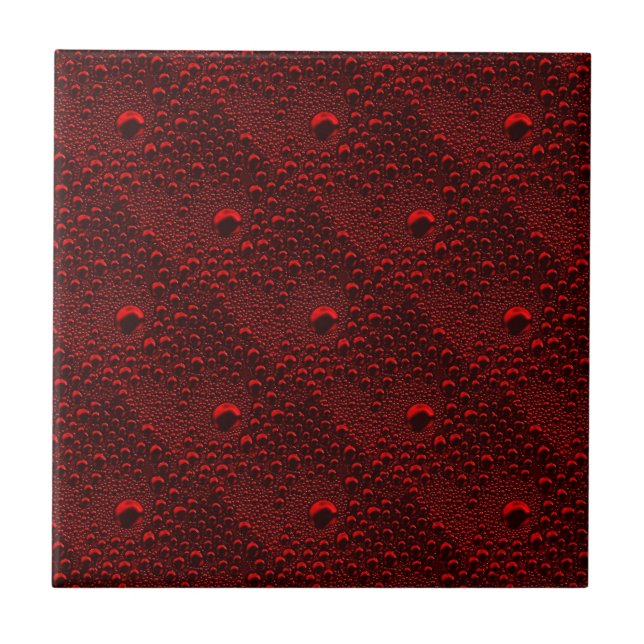 Azulejo Drogas de agua en Crimson Metalizado (Frente)