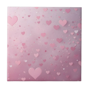 Azulejo Ducha de Corazón Rosa
